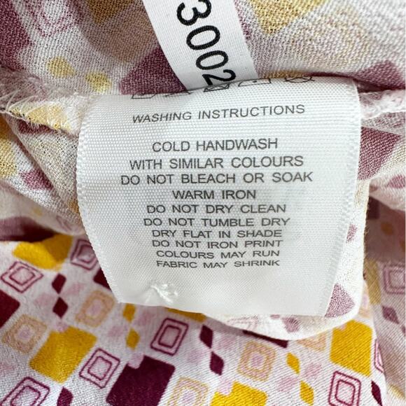 Charlie Holiday Maple Geometric Print Button Front Long Sleeve Oversized Shirt - Picture 14 of 15